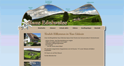 Desktop Screenshot of haus-edelweiss.com