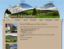 Tablet Screenshot of haus-edelweiss.com